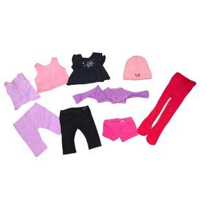 American Girl 9 Piece Clothing Lot For 18 in Dolls-GUC